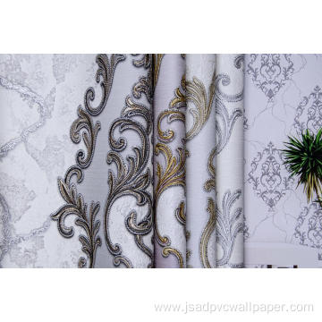 3D Damask PVC Bedroom Decor Wallpaper